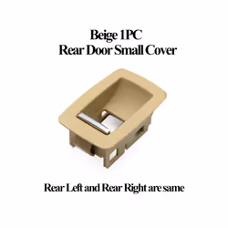 Black Beige Carbon Lhd Rhd Car Interior Door Window Switch Panel Cover - Rear Beige 1pc