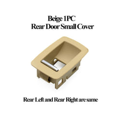 Black Beige Carbon Lhd Rhd Car Interior Door Window Switch Panel Cover - Rear Beige 1pc