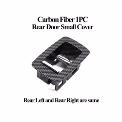 Black Beige Carbon Lhd Rhd Car Interior Door Window Switch Panel Cover - Rear Carbon 1pc