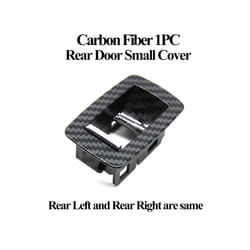 Black Beige Carbon Lhd Rhd Car Interior Door Window Switch Panel Cover - Rear Carbon 1pc