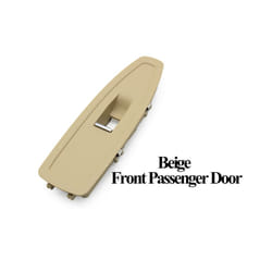 Black Beige Carbon Lhd Rhd Car Interior Door Window Switch Panel Cover - Passenger Beige