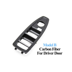 Black Beige Carbon Lhd Rhd Car Interior Door Window Switch Panel Cover - Carbon B Driver Door