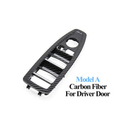 Black Beige Carbon Lhd Rhd Car Interior Door Window Switch Panel Cover - Carbon A Driver Door
