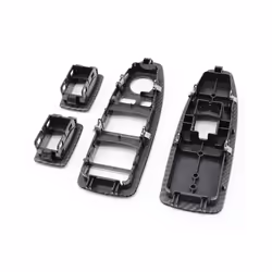 Black Beige Carbon Lhd Rhd Car Interior Door Window Switch Panel Cover - Carbon A Driver Door