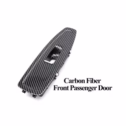 Black Beige Carbon Lhd Rhd Car Interior Door Window Switch Panel Cover - Passenger Carbon