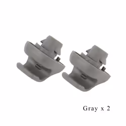 ) Genuine Sunvisor Holder Sunshade Antidazzele Visor Clips Fastener For - 2PCS(Gray