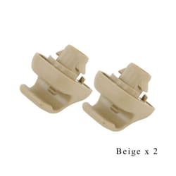 ) Genuine Sunvisor Holder Sunshade Antidazzele Visor Clips Fastener For - 2PCS(Beige