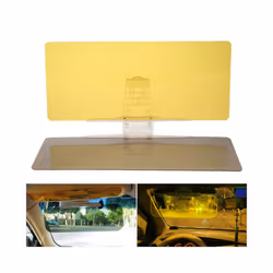 2 In 1 Car Sun Visor Day Night Anti Glare Dazzling Goggle Sunshade Mirror