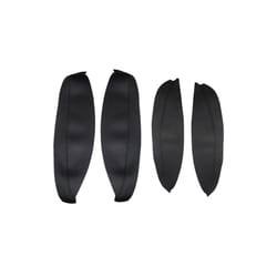 4pcs Car-styling Microfiber Leather Door Armrest Protection Cover Side - Black