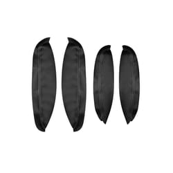 4pcs Car-styling Microfiber Leather Door Armrest Protection Cover Side - Black-white line