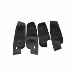 4pcs Soft Leather Door Armrest Cover For VW Tiguan 2017 2018 2019 Car - Black-red line