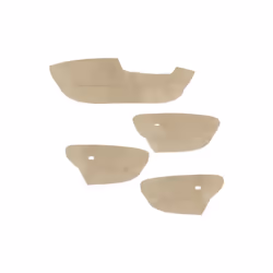 4pcs Microfiber Leather Only Lhd Car Styling Door Armrest Panel Cover - beige