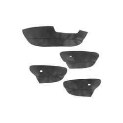 4pcs Microfiber Leather Only Lhd Car Styling Door Armrest Panel Cover - black