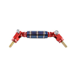 Universal Interior Roll Bar Grab Support Grip Roof Handle Burnt Blue Seat - Red