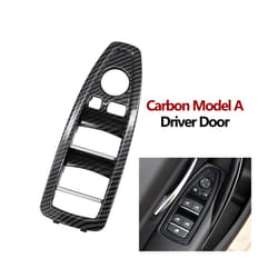 Car Interior Door Carbon Fiber Beige Black Window Regulator Switch Panel - Driver Door A