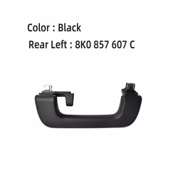 New Gray Black Beige Interior Front Rear Roof Grab Handle For Audi S3 - Rear Left-Black-1PC