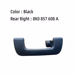 New Gray Black Beige Interior Front Rear Roof Grab Handle For Audi S3 - Rear Right-Black-1PC