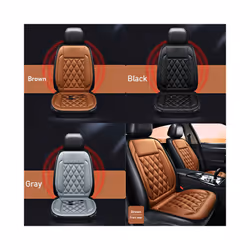 Heated Car Seat Cover Universal Front Seat Heating Vehicle Seat Cushion - Black 2pcs