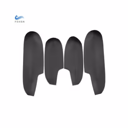 For Hyundai Veracruz 4pcs Microfiber Leather Interior Door Armrest Panel - Black