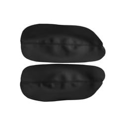 Only 3 Doors Car Front / Back Microfiber Leather Door Armrest Panel Cover - Rear 2pcs Black