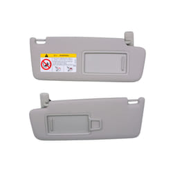 Gray Front Sun Visor Panel With Makeup Mirror For Vw Golf 7 Sportsvan - Left and Right