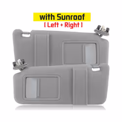 Sun Visor Front Right Left Side With Sunroof And Light Gray For Toyota - Left and Right