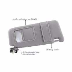 Sun Visor Front Right Left Side With Sunroof And Light Gray For Toyota - Left and Right