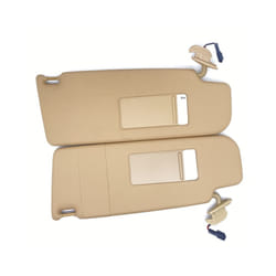 Sun Visor With A Makeup Mirror Sun Visor For For Vw Beetle Golf Jetta - dark beige L R