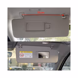 Car Styling Gray Left / Right Interior Sun Visor Panel Makeup Mirror with - Passenage Side