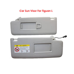 Car Styling Gray Left / Right Interior Sun Visor Panel Makeup Mirror with - Left and Right