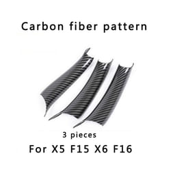 Lhd Car Interior Door Panel Grab Handle Covers Carbon Fiber Armrest Protective - E