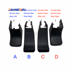 4pcs/set Covers, Seat Anchor, Front Seat Slide Cover For Mitsubishi Outlander - 1 set L   R manual