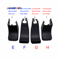 4pcs/set Covers, Seat Anchor, Front Seat Slide Cover For Mitsubishi Outlander - 1 set L   R manual