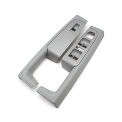 Kummyy 2pcs Front Inner Door Handle Armrest Frame Switch Control Panel - Gray