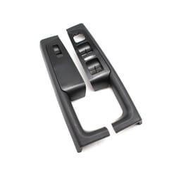 Kummyy 2pcs Front Inner Door Handle Armrest Frame Switch Control Panel - Black