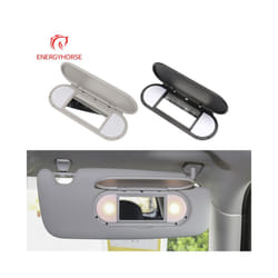 For Mini Cooper New Car Sun Visor Mirror Cover Makeup Mirror Cover Accessories - Gray