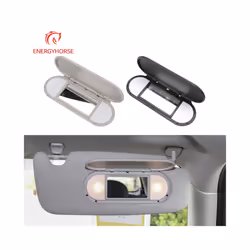For Mini Cooper New Car Sun Visor Mirror Cover Makeup Mirror Cover Accessories - Black
