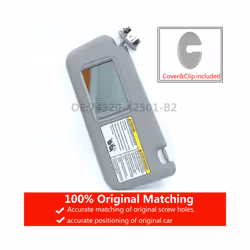 Car Right Left Replace Sun Visor Block Shade For Toyota Rav4 2006 2007 - Gray Right