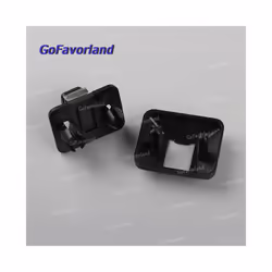 Black Set Interior Sun Visor Hook Clip + Retainer Cover 8u0857562 4pk