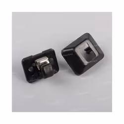 Black Set Interior Sun Visor Hook Clip + Retainer Cover 8u0857562 4pk