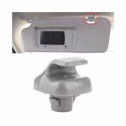 1x Car Sun Visor Clip Gray Interior Hanger Hook Clip Bracket Fit For Honda