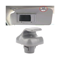 1x Car Sun Visor Clip Gray Interior Hanger Hook Clip Bracket Fit For Honda