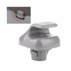 1x Car Sun Visor Clip Gray Interior Hanger Hook Clip Bracket Fit For Honda