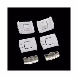 2 Set 6 Piece Siut Seat Buckle Clip Runner Guide 435881203a C10 For Vw