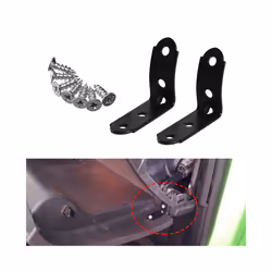 2pcs For Audi A4 S4 Rs4 B6 B7 8e Glove Box Repair Kit 2001-2008 2 Pc Black