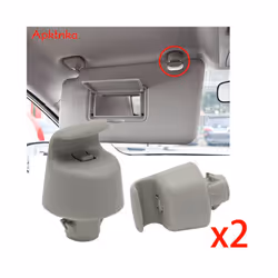 Apktnka 2x Sun Visor Hook Clips Hanger Holder Buckle Bracket Retainer