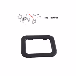 Car Interior Door Handle Cover Trim Bezel 51211876043 For BMW E30 E28