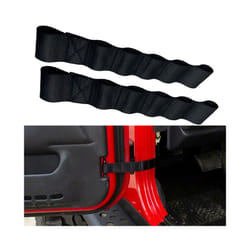 2pcs Black Door Limiting Straps Wire Protecting Harness For Jeep Wrangler