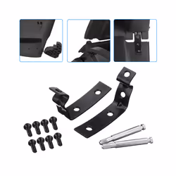 Car Glove Box Lid Hinge Snapped Repair Fix Kit Hinge Bracket With Screws