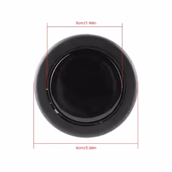 Black Universal Modified Automotive Steering Wheel Horn Button Switch